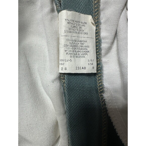 Vintage 90s Streetwear Mens 38 Faded Baggy Loose Denim Short Green Skater Grunge - Picture 8 of 14